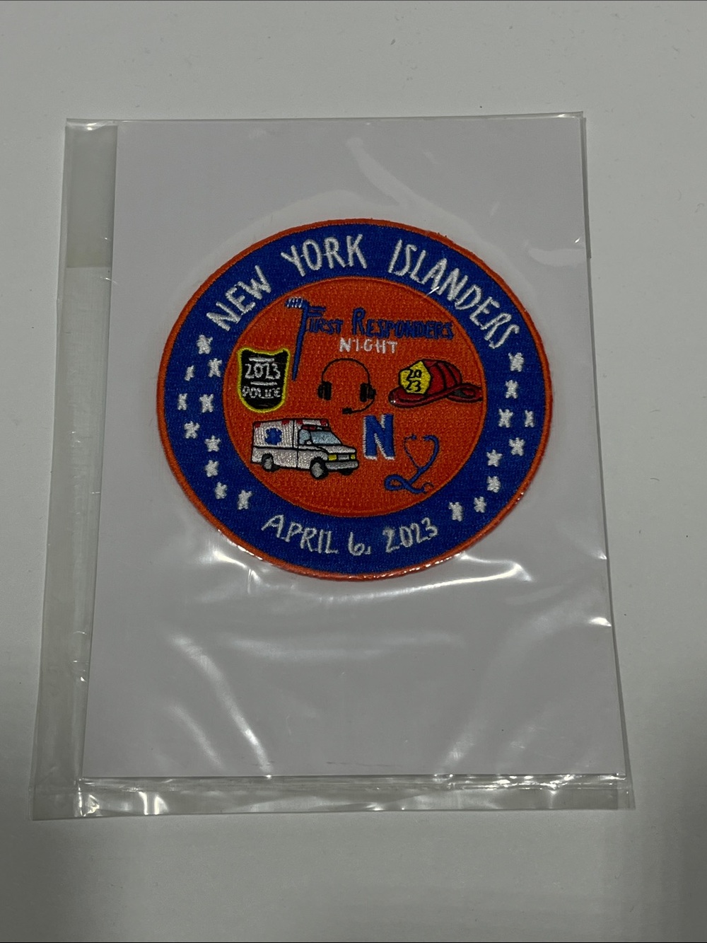 NWT 2023 NY Islanders First Responders Night Patch - NEW